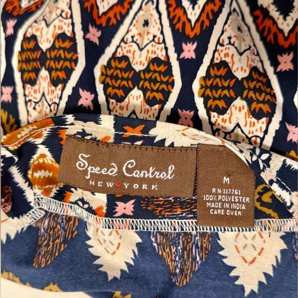 Speed Control Patterned Sleeveless Dress, Size Medium - Picture 5 of 6